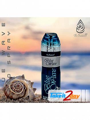 Al Nuaim Blue Wave Deodorant Body Spray For Men And Women 200 ML Pack Of 3